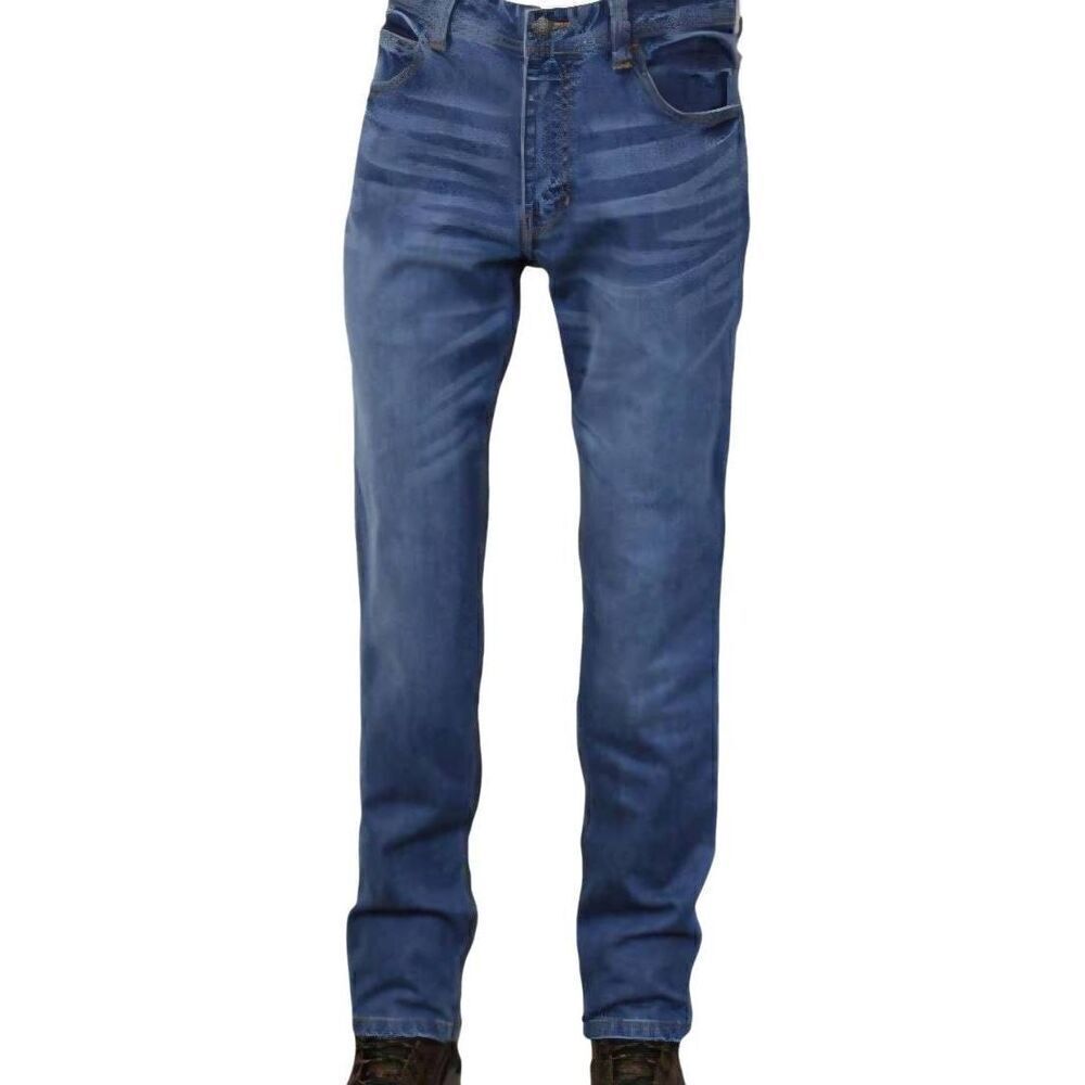 Oil And Gas Supply Jeans Men's 32 Blue Relaxed Bootcut Flame Resistant Light